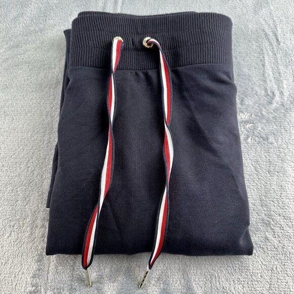 Tommy Hilfiger Midi Skirt Size XL Red White Blue Side Stripe Knit Elastic Waist - Picture 15 of 15